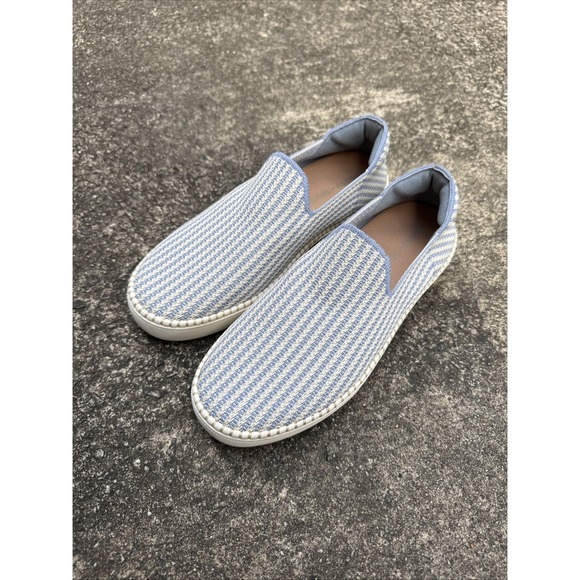 Easy Spirit Shoes - Easy Spirit Presley Breathable Slip On Sneakers Womens 9.5 Blue Cream Comfort